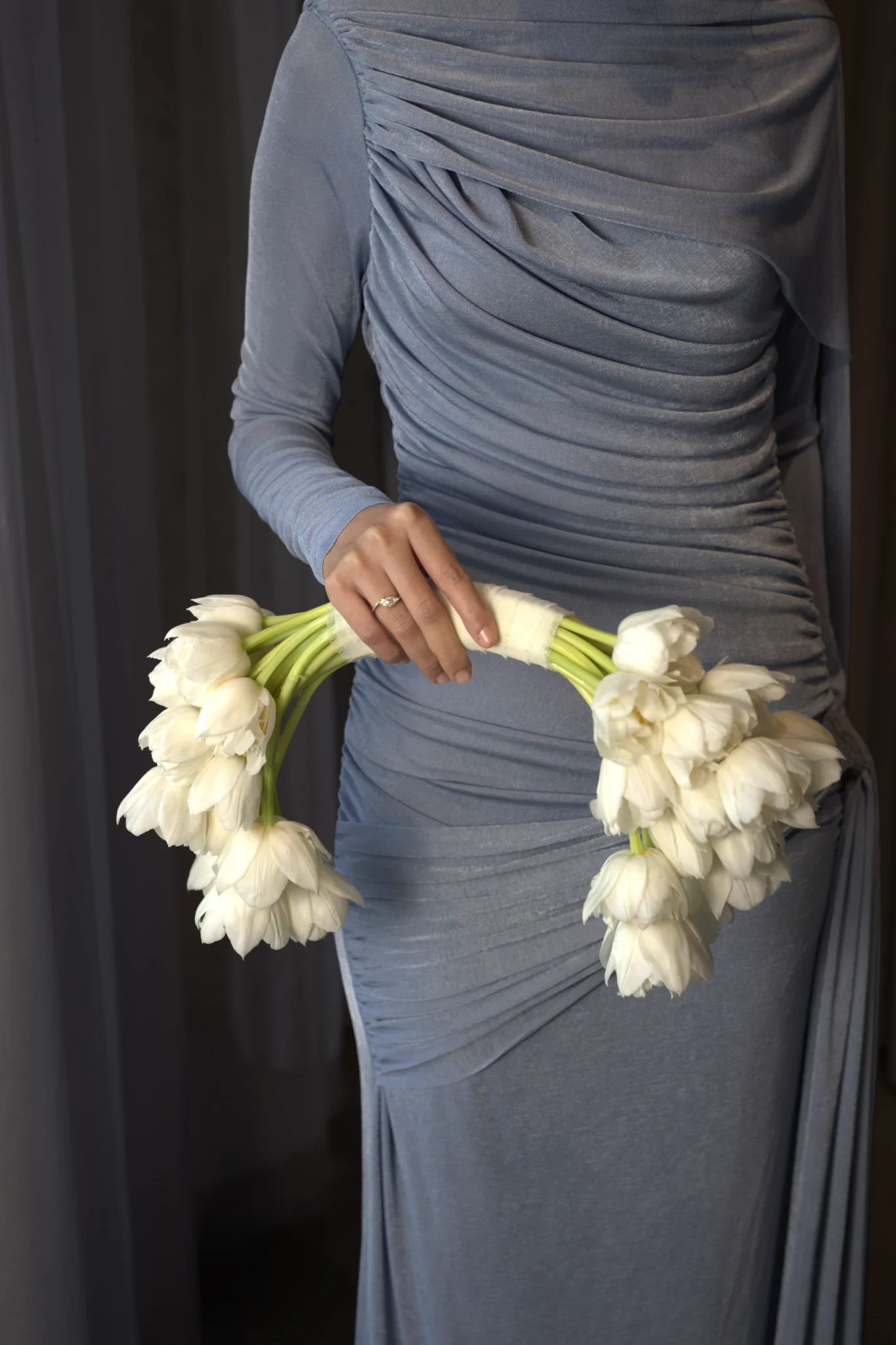 Curved Tulips Bridal Bouquet