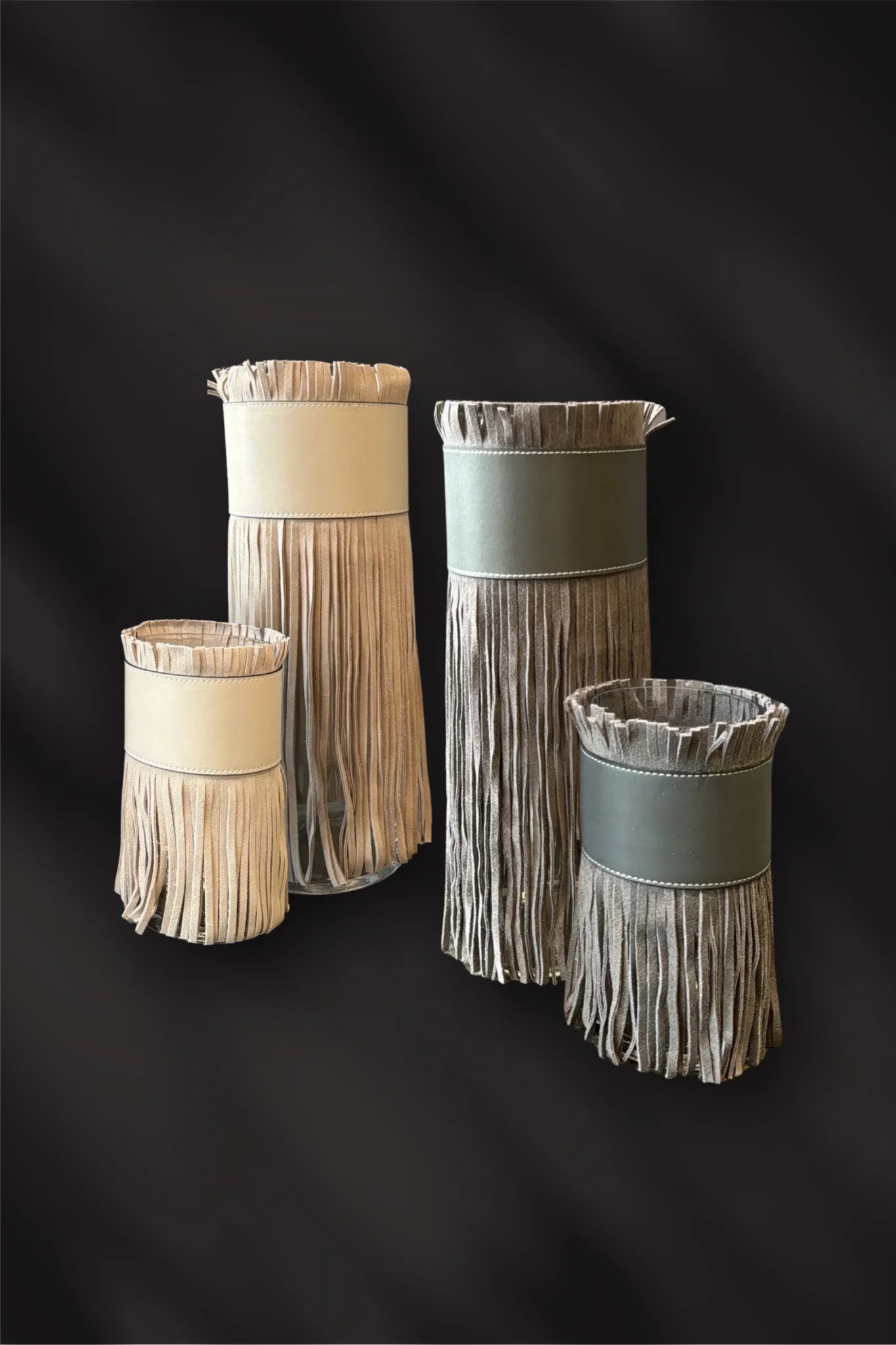 Leather Vase